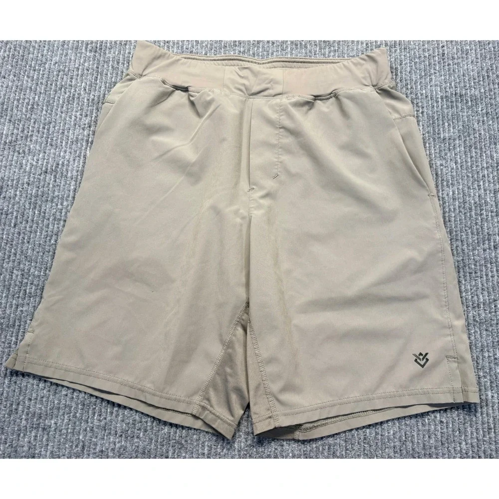 Vortex optics Men's Performance Shorts Tan Activewear Hiking Training 30 Waist
